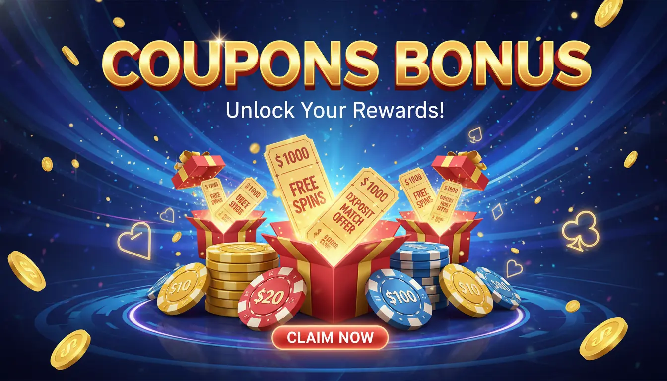Metal casino coupons